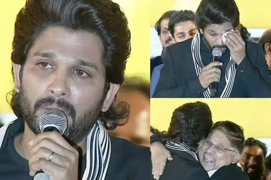 അച്ഛന്റെ വില മനസ്സിലായത് ഇപ്പോള്; വേദിയില് കണ്ണീരൊഴുക്കി അല്ലു അര്ജുന്