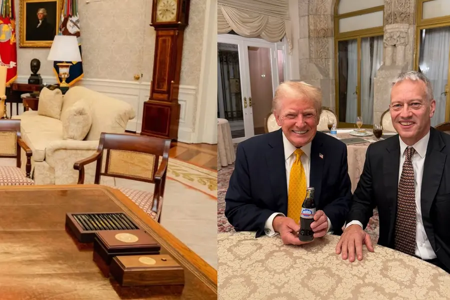 What is Trump's Diet Coke button and why did it make a comeback at Oval Office?