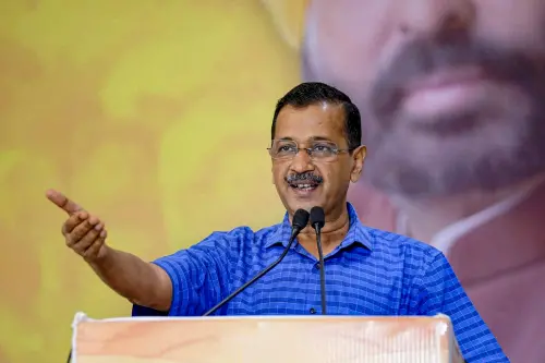 AAP alleges Arvind Kejriwal's car attacked, BJP claims vehicle hit party workers | VIDEO