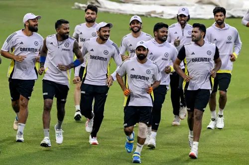 Team India attends a practice session (file photo) | Photo: AFP