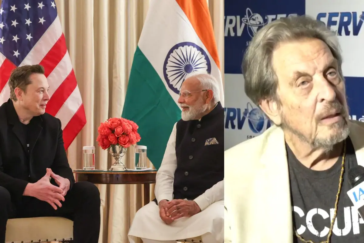 Prime Minister Narendra Modi with SpaceX CEO Elon Musk (L) and Errol Musk (R) | Photo: PTI, Screen grab of X/IANS