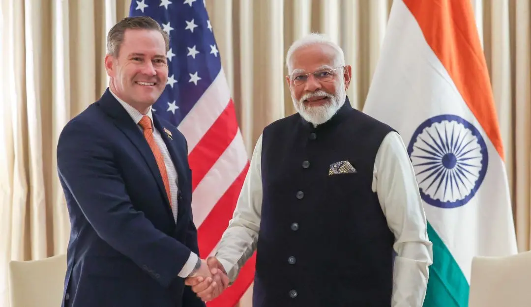 Modi meets Michael Waltz (Photo: X)