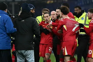 Mayhem unleashed during Liverpool vs. Everton game, Arne Slot one of four who got red cards