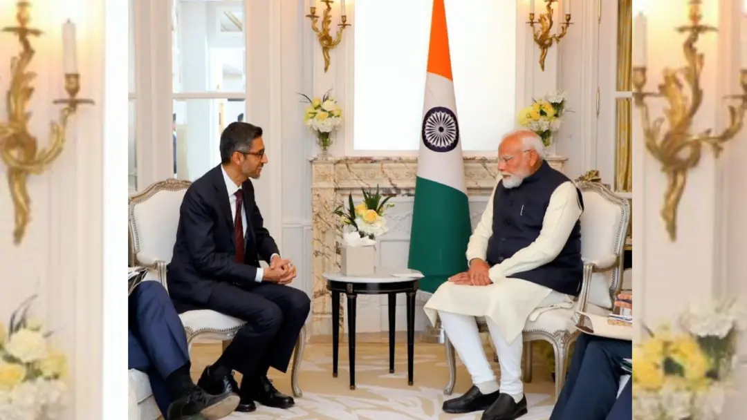Google CEO Sundar Pichai meets PM Modi | Photo: X
