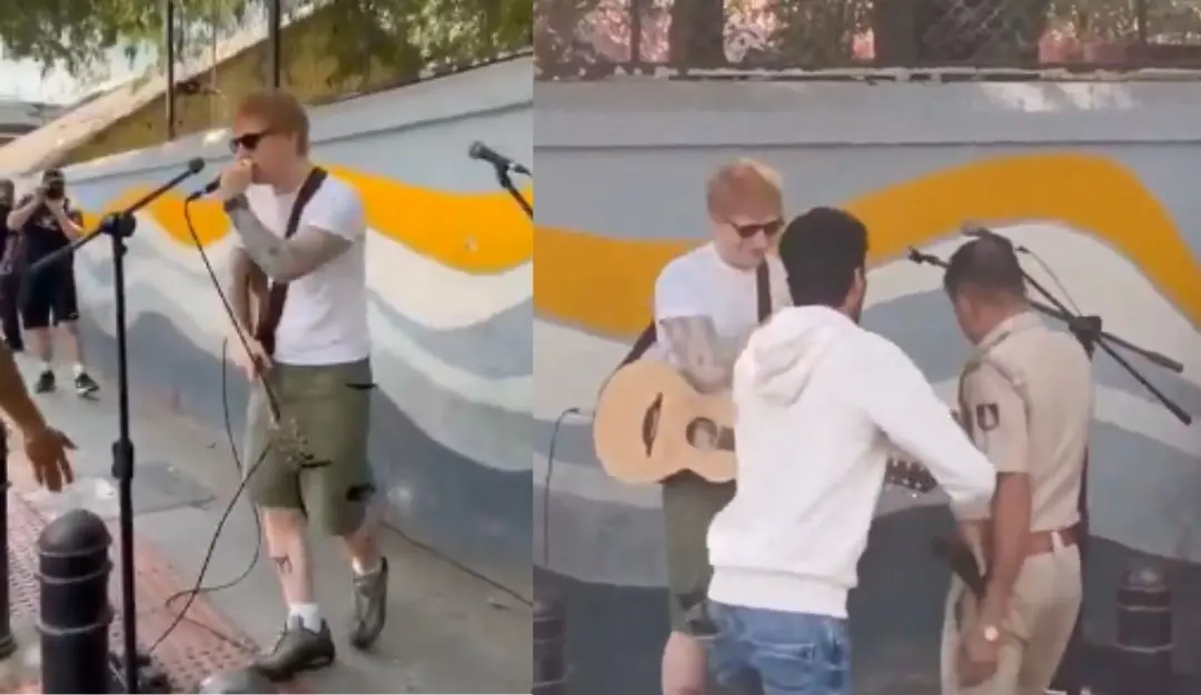 Ed Sheeran gets unplugged by a Bengaluru cop