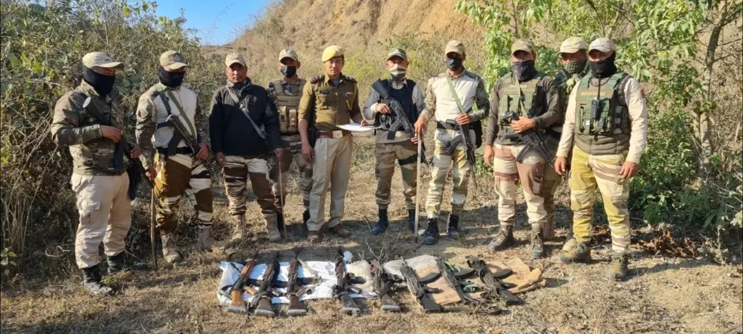 Manipur Police recover most arms, ammunition looted by militants on Feb 8 | Photo: IANS