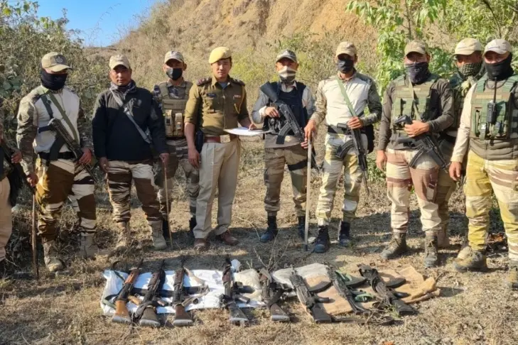Manipur: Militant outfit KCP's hideout busted, looted weapons seized