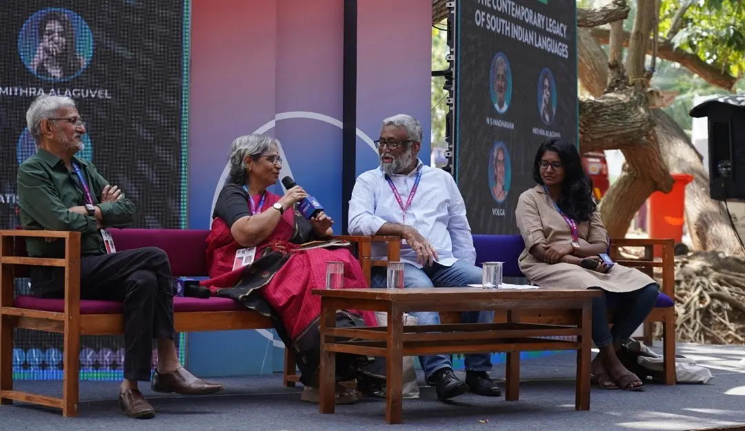 NS Madhavan, Volga, Satheesh Chapparike and Mithra Alaguvel.