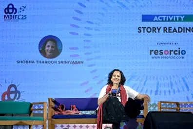 Alphaverse at MBIFL 2025: Shobha Tharoor Srinivasan takes young minds to magical world of stories