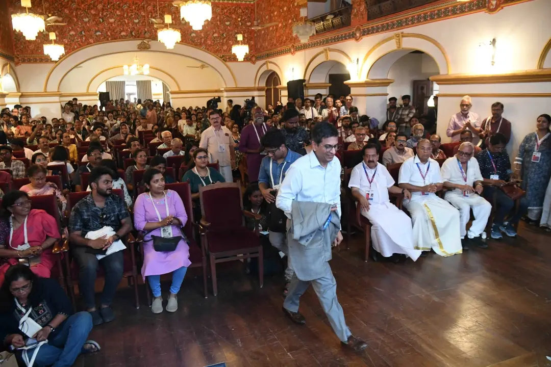 Justice DY Chandrachyd at MBIFL 2025 | Photo: Mathrubhumi