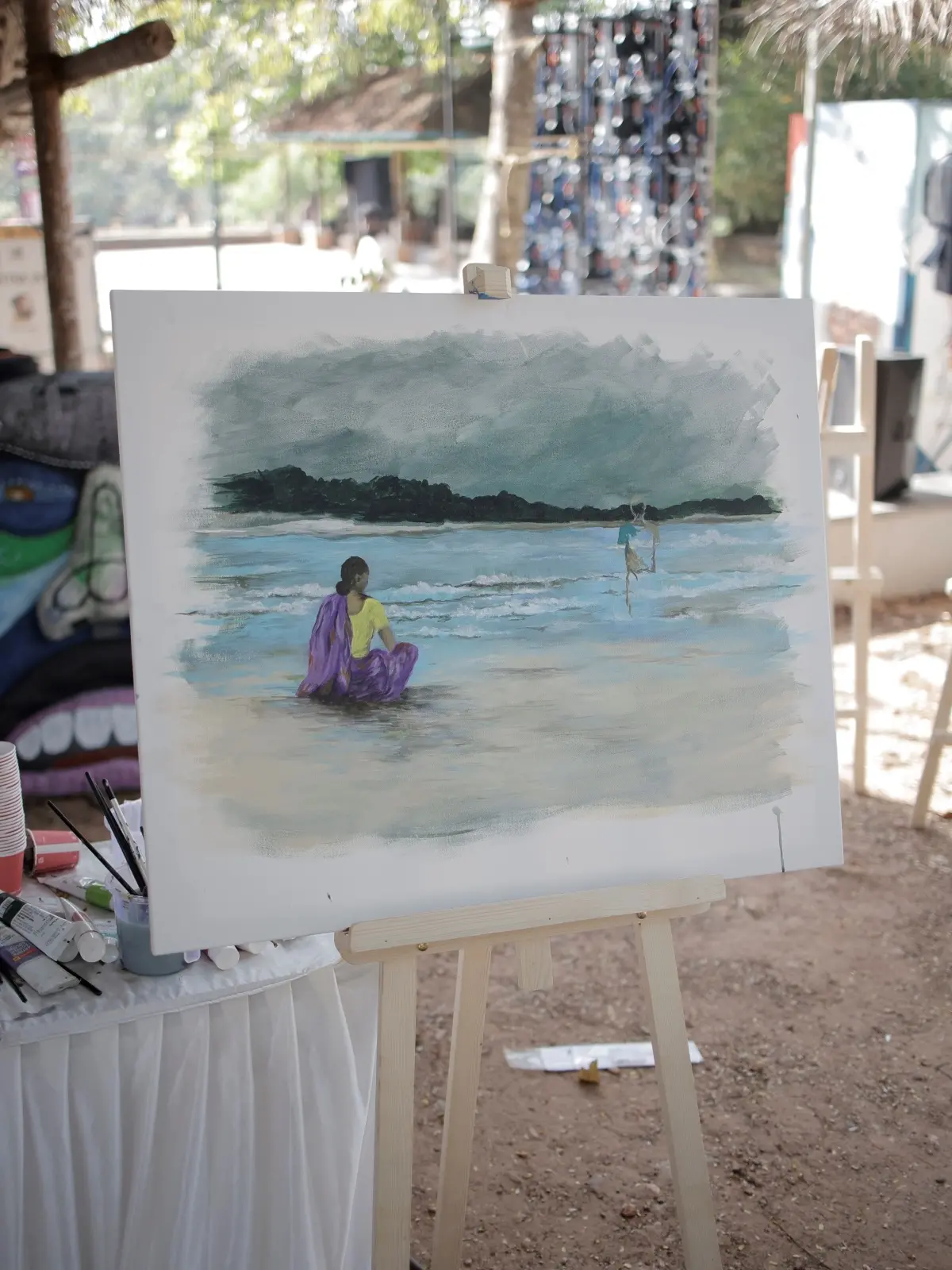 Artwork inspired by the theme 'Kadal' (sea)