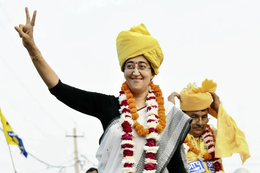 'This is politics of work': Atishi holds roadshow with Manish Sisodia ahead of filing her nomination