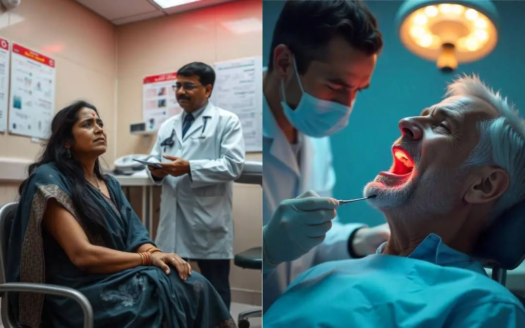 Representational AI images of Oral cancer