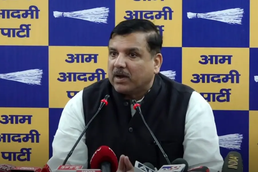 AAP's Sanjay Singh accuses BJP of offering ₹15 Cr to its 7 MLAs; saffron party hits back