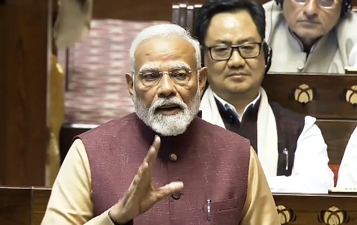 PM Modi in Rajya Sabha