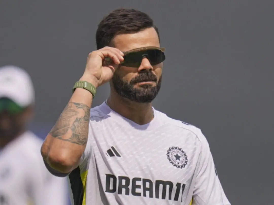 Virat Kohli before the start of the first ODI cricket match against England, at Vidarbha Cricket Association stadium in Nagpur. | Photo: PTI