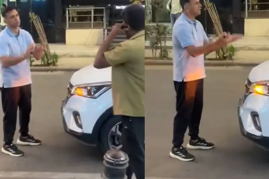 Dravid upset after auto hits his car on Bengaluru's busy Cunningham Road | WATCH