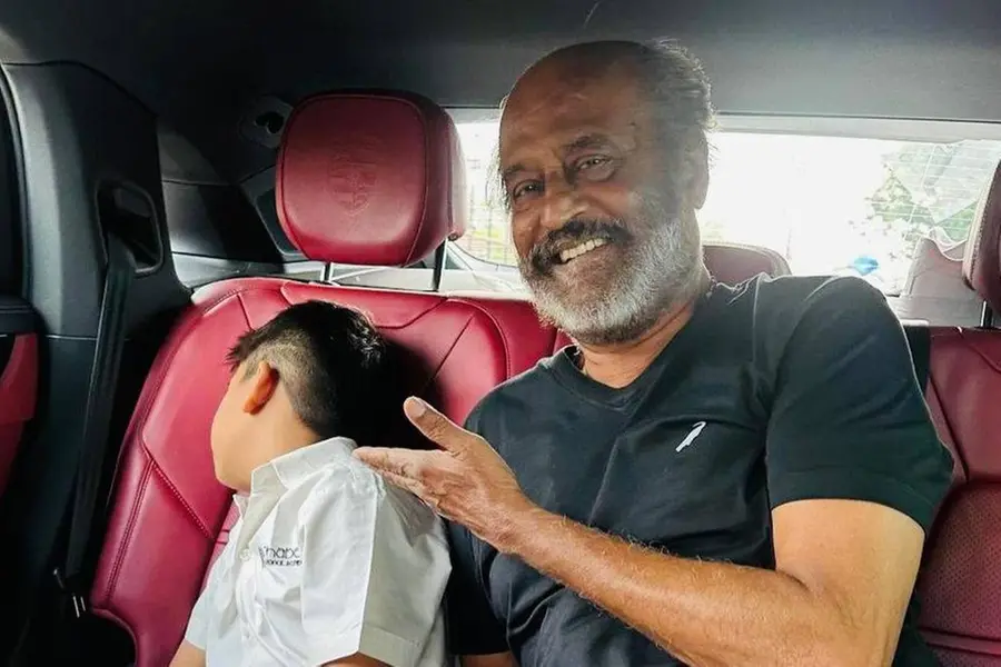Rajinikanth wins hearts with grandfatherly love; Soundarya dubs him ‘Superhero Thatha'