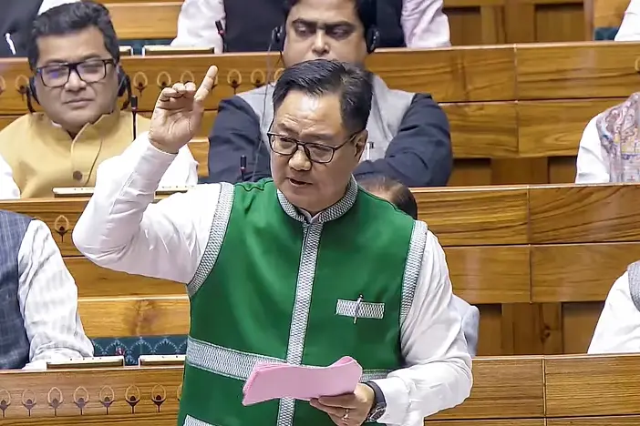 Kiren Rijiju meets Lok Sabha Speaker over Rahul Gandhi’s claims, demands evidence or removal