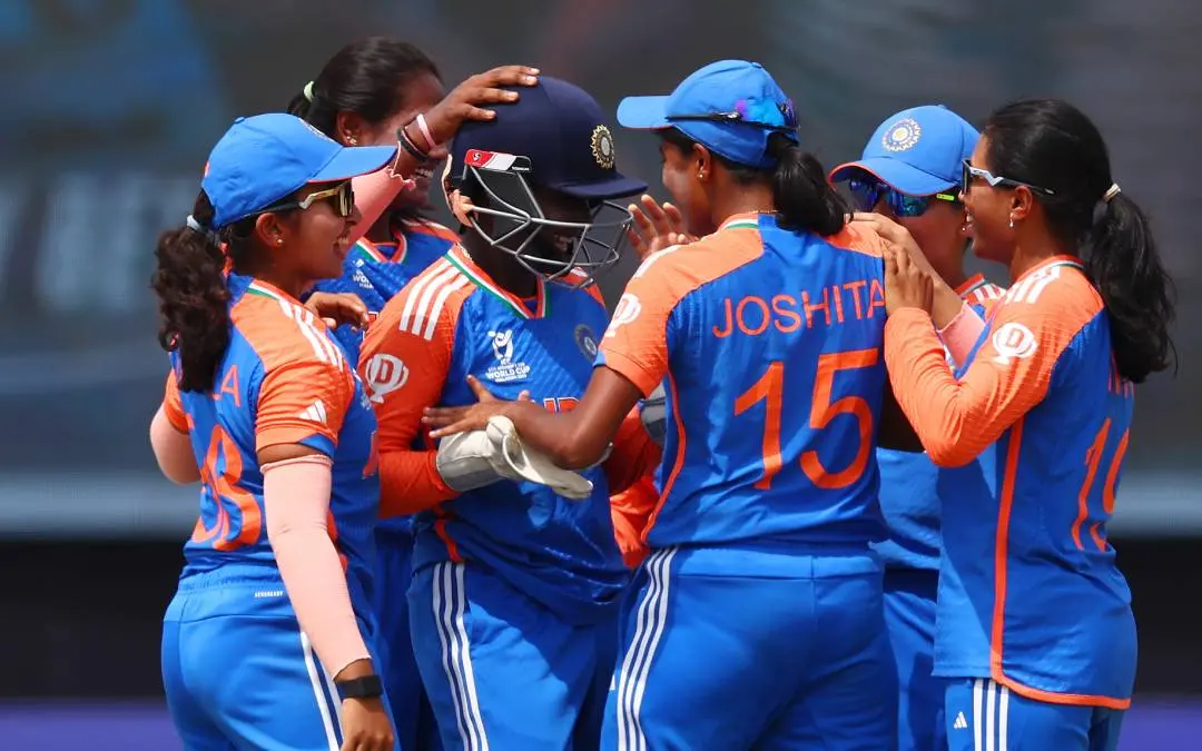 Jubilant Indian team | Photo:x.com/BCCI Women