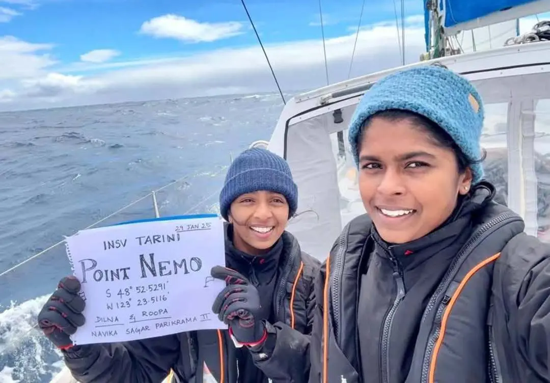 Dilna and Roopa from Point Nemo | Photo: X/spokespersonnavy