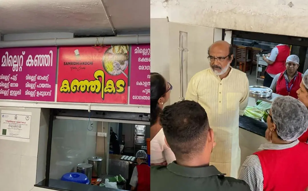 Thomas Isaac at Samridhi Hotel in Ernakulam