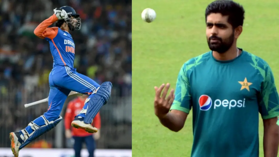From (L) Tilak Varma and Babar Azam | Photos: Agencies