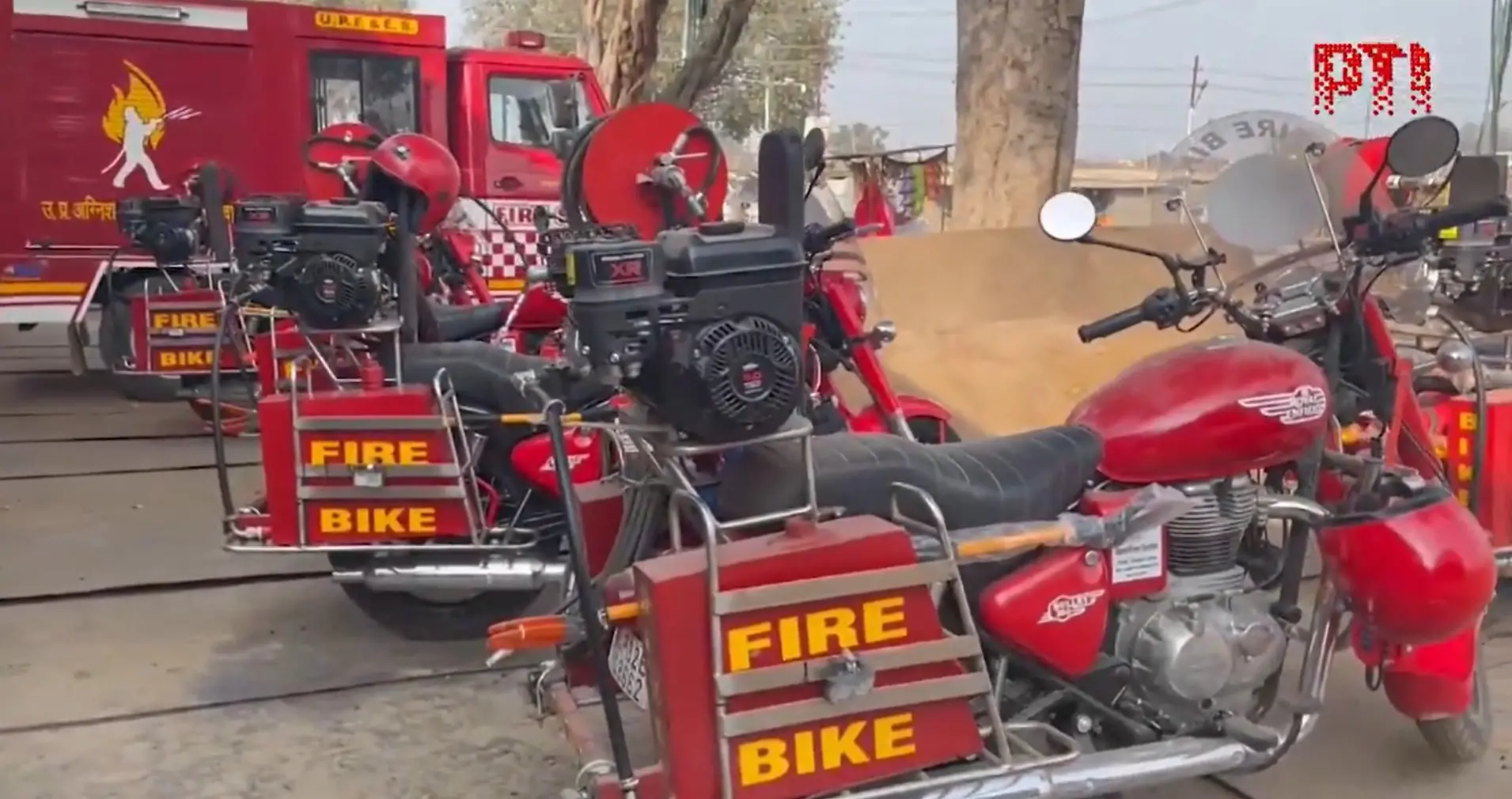 Fire bikes and offroaders as quick response vehicles | Photo: Screengrab of X / PTI