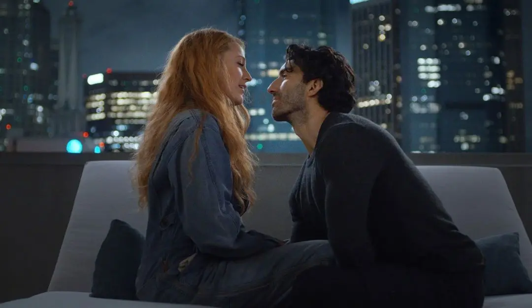 Justin Baldoni, right, and Blake Lively in a scene from 'It Ends With Us.' | Photo: AP