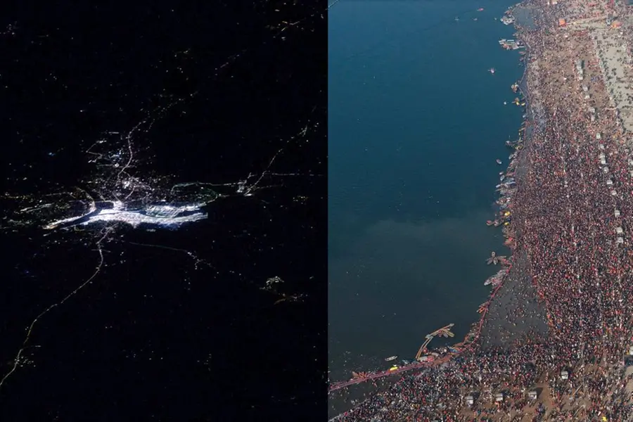 NASA astronaut shares stunning images of 2025 Maha Kumbh Mela from space
