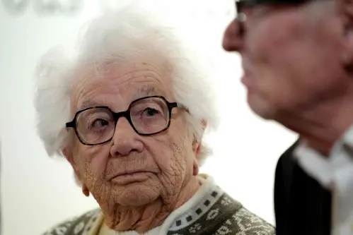 Camp survivors walked together to 'Death Wall'; LIberation of Auschwitz observed