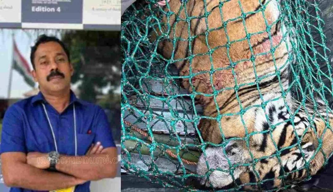 Dr Arun Sakaria, the tiger carcass