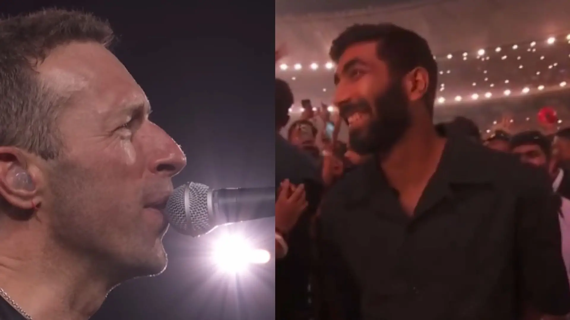 Chris Martin dedicated a song to Jasprit Bumrah during Coldplay`s Ahmedabad concert