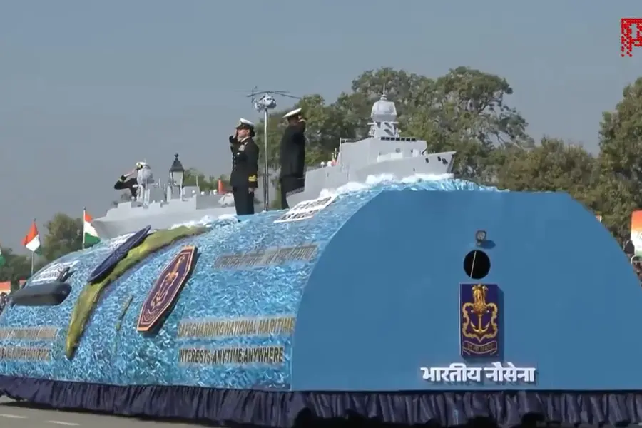 Indian Navy’s warships and submarine shine at Republic Day parade | WATCH