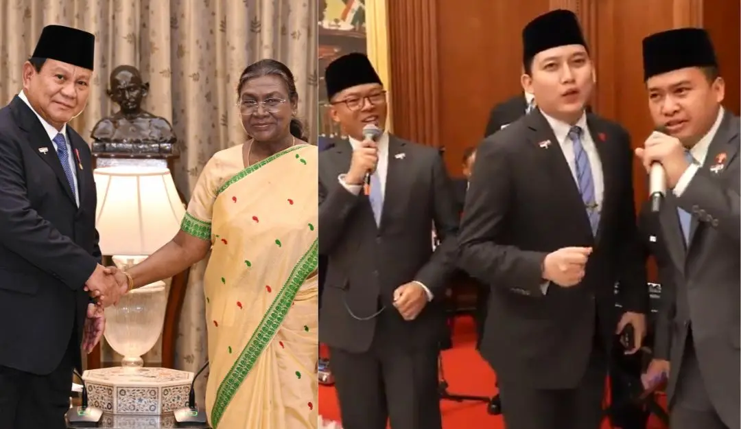 Indonesian President Prabowo Subianto and India President Droupadi Murmu | Photo: ANI