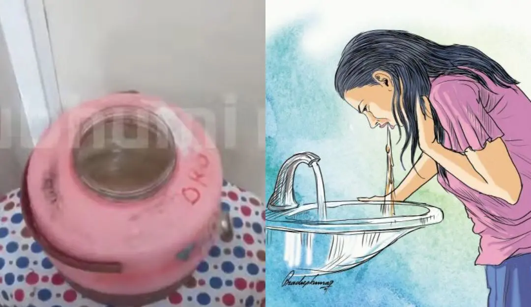 Unhygienic ORS mixing utensil, representative image | Screengrab