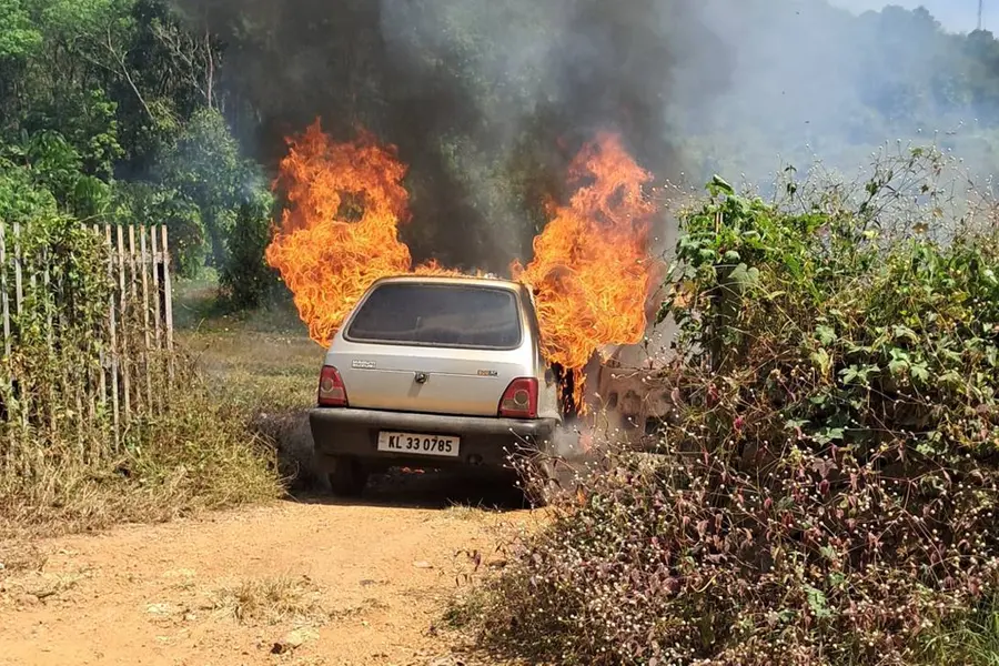 Charred body found inside burnt car in Thodupuzha