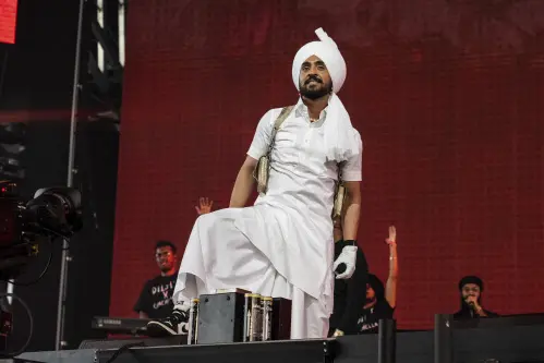 Diljit Dosanjh's mother gets teary-eyed as he introduces family to fans | WATCH