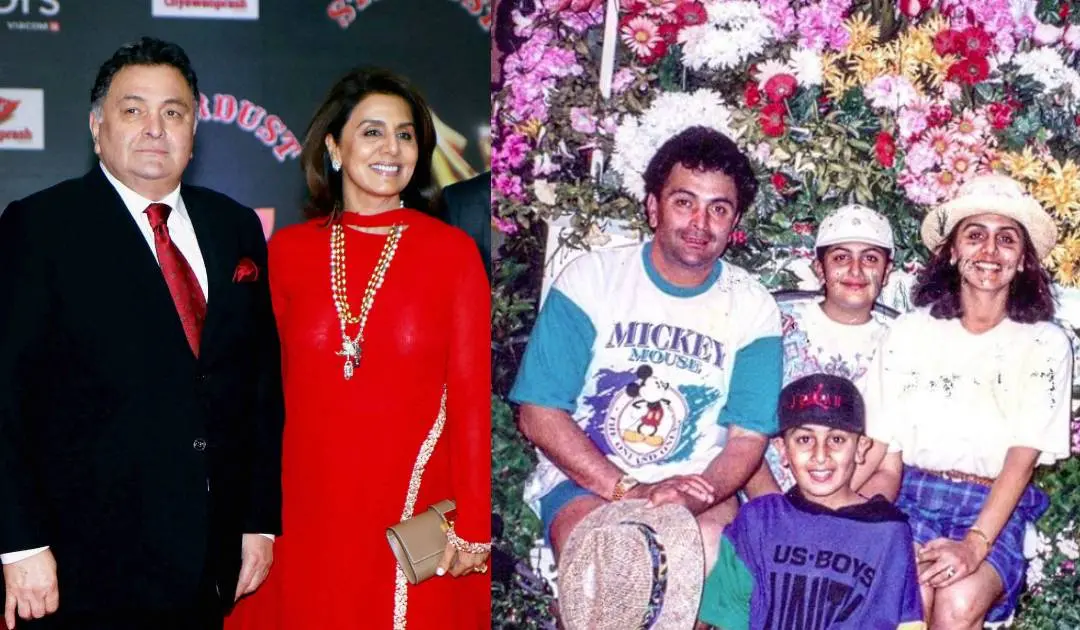 Rishi Kapoor, Neetu Kapoor and family | Photo: PTI, instagram/neetu84