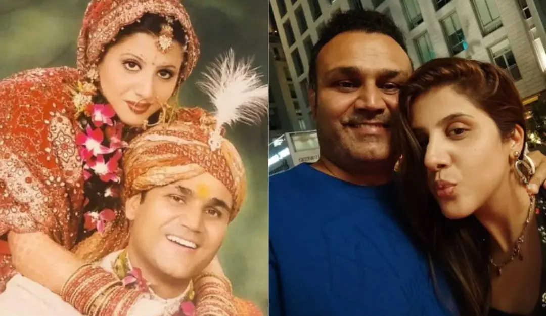 Virender Sehwag and Aarti Ahlawat | Photos: Instagram