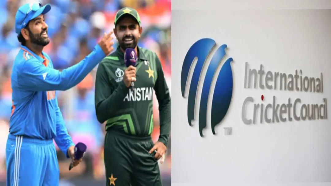 From (L) Rohit and Babar, ICC (representational image) | Photo: Agencies