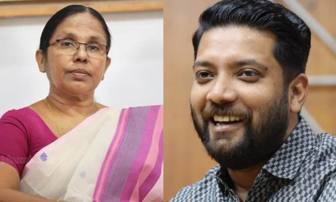 K K Shailaja, Shafi Parambil | Photo: Mathrubhumi