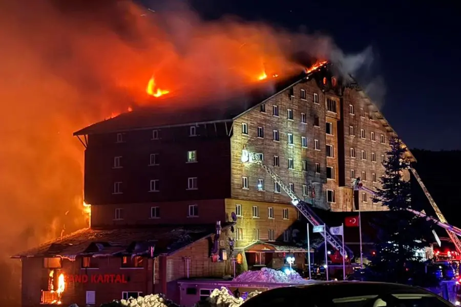 At least 66 dead, 51 injured in hotel fire at a ski resort in northwestern Turkey