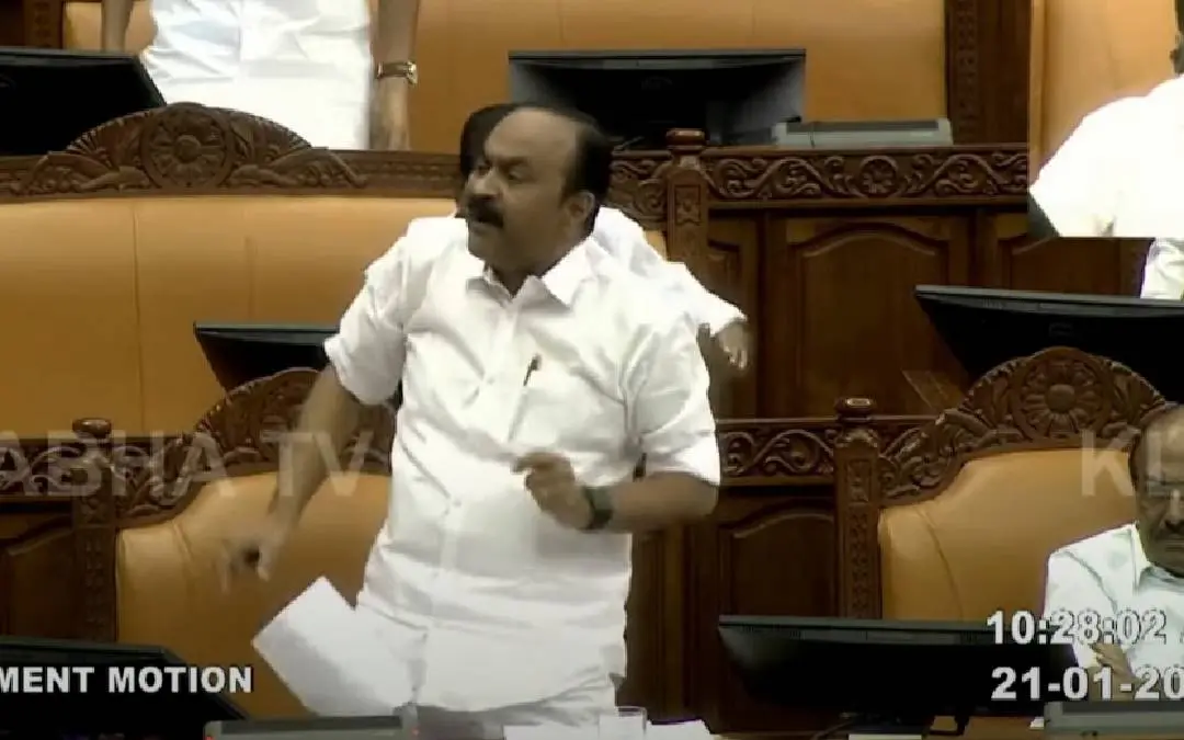 Opposition leader VD Satheesan speaks in assembly | Photo: Screengrab / Sabha Tv