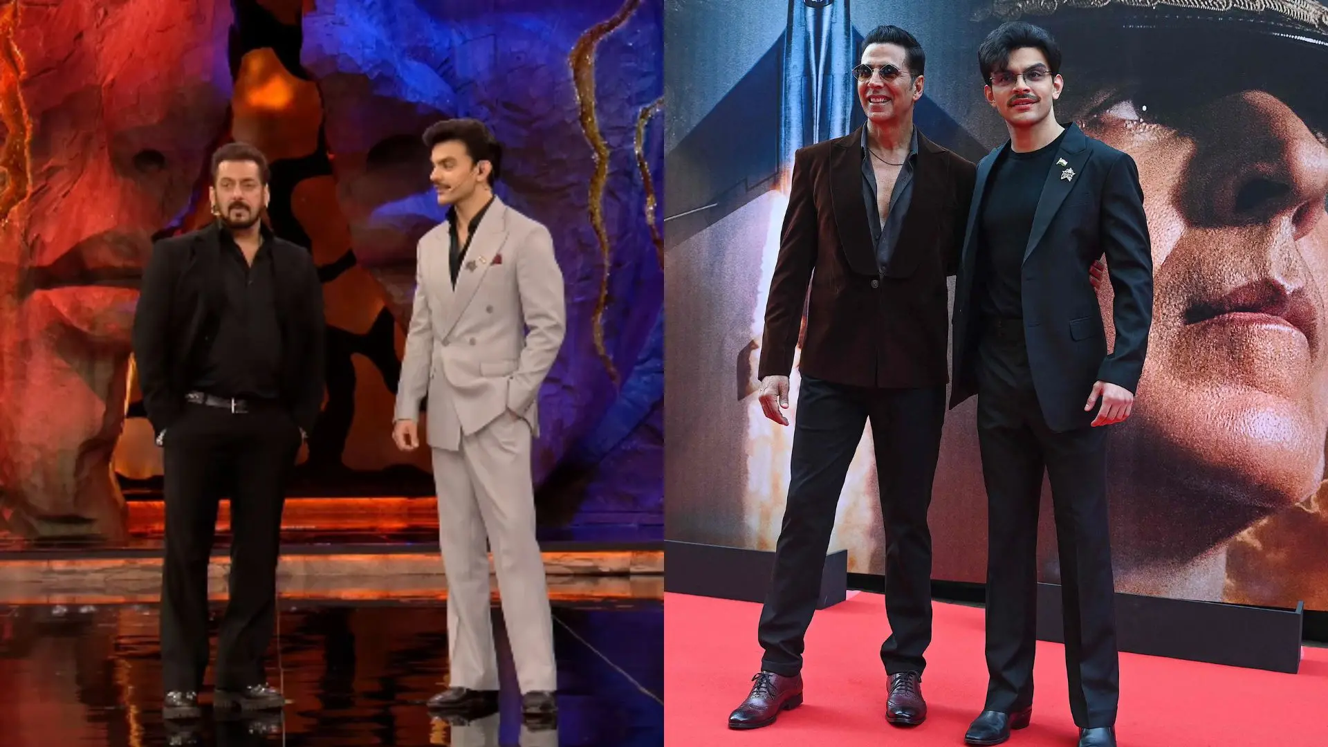 Salman Khan and Veer Pahariya from Bigg Boss shoot, Akshay Kumar and Veer Pahariya