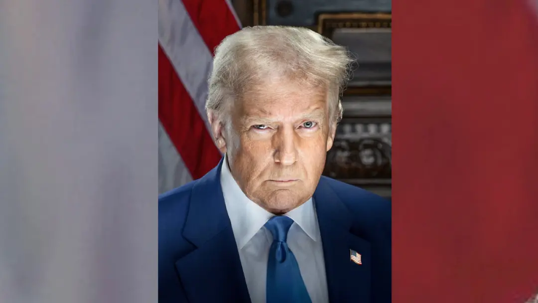 Donald Trump 'fierce' inaugural portrait | Photo: X/Agencies