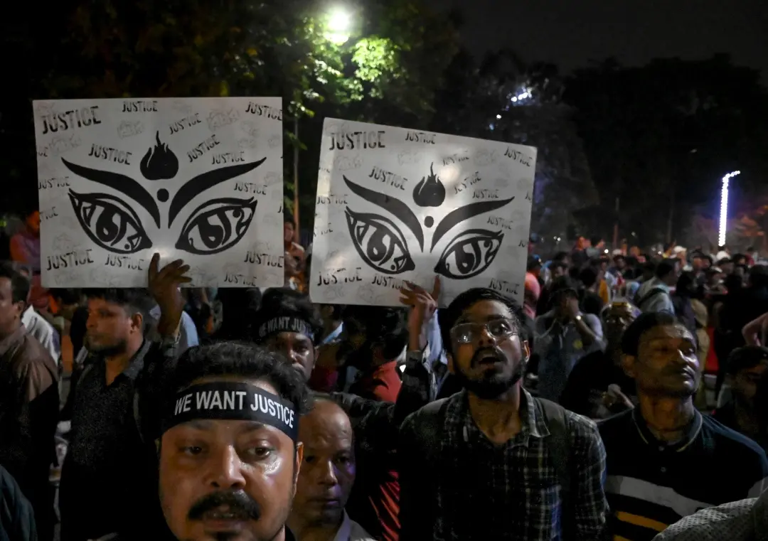 People take part in a protest rally under the banner of Joint Platform of Doctors | Photo: PTI