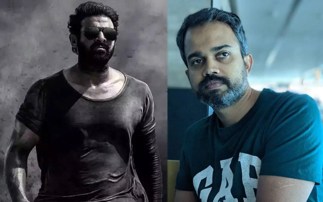 From (R) Prashanth Neel, still of Prabhas from Salaar.  | photo: facebook/prashanth neel