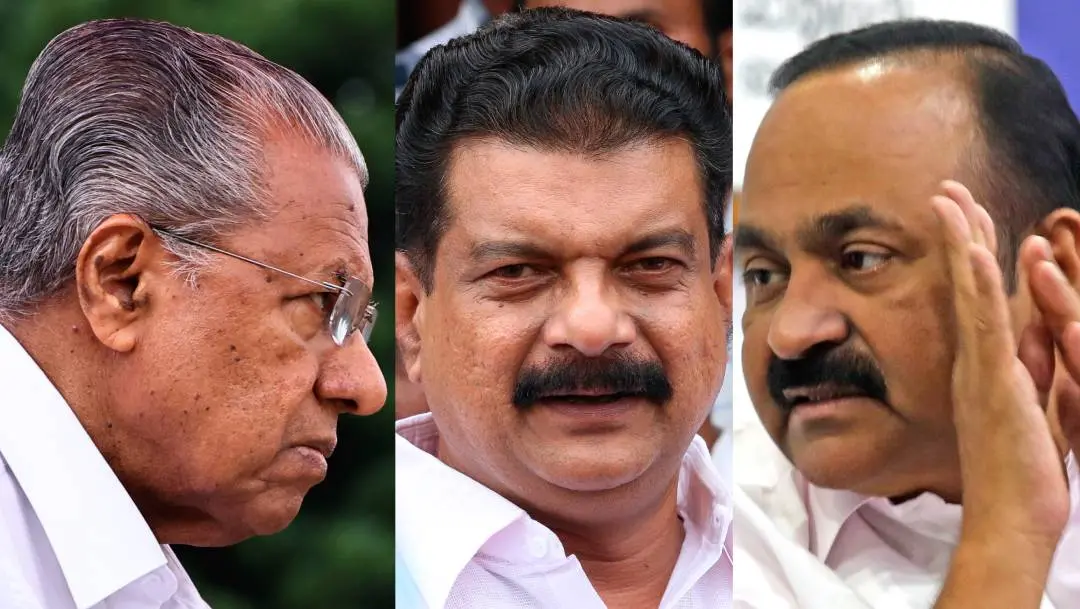 പിണറായി വിജയൻ, പി.വി അൻവർ, വി.ഡി സതീശൻ