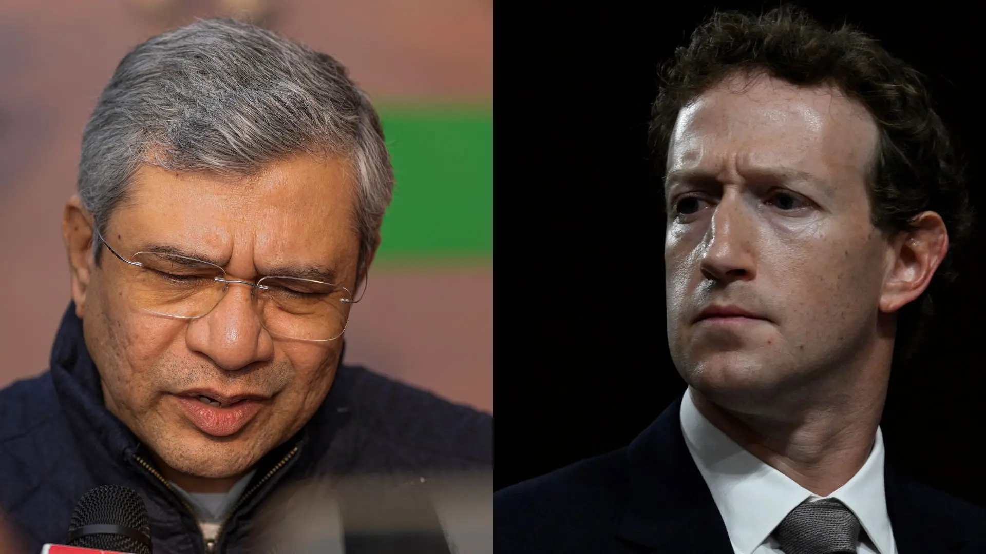 Ashwini Vaishnaw; Mark Zuckerberg